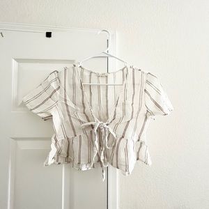 pacsun striped tie top